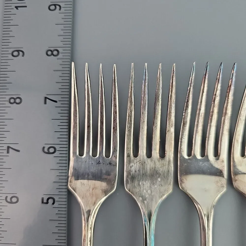 Vintage Wm. A. Rogers Oneida Ltd Forks 1957 Chatelaine Flatware 5 Pc.